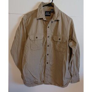 Vintage Bon Homme Denim Tan Collared  Men’s Shirt Size Large 90s